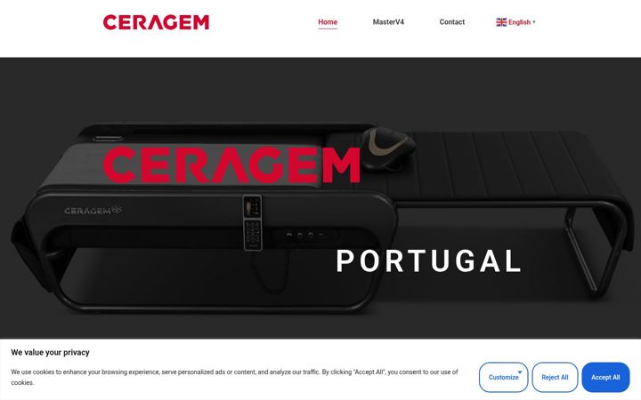 Screenshot von ceragem.pt