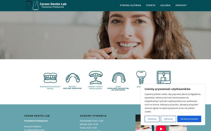 Skärmbild av ceramdentis-lab.pl