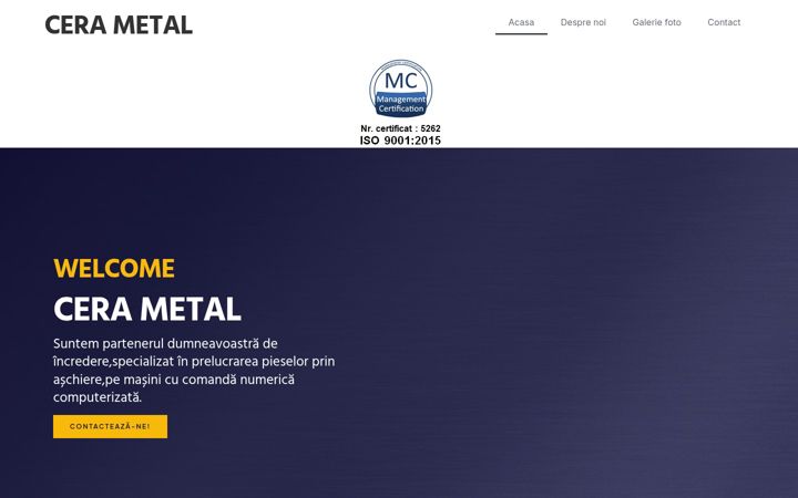Captura de pantalla de cerametal.ro