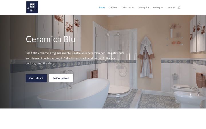 Screenshot of ceramicablu.com