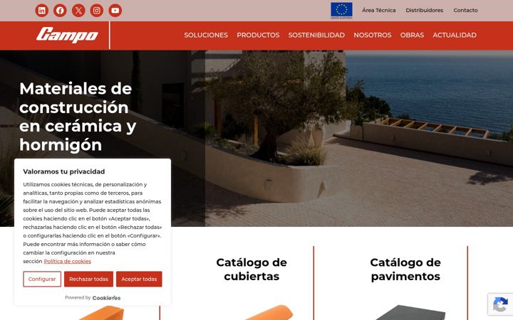 Capture d'écran de ceramicacampo.es