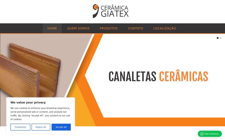 Zrzut ekranu ceramicagiatex.com.br