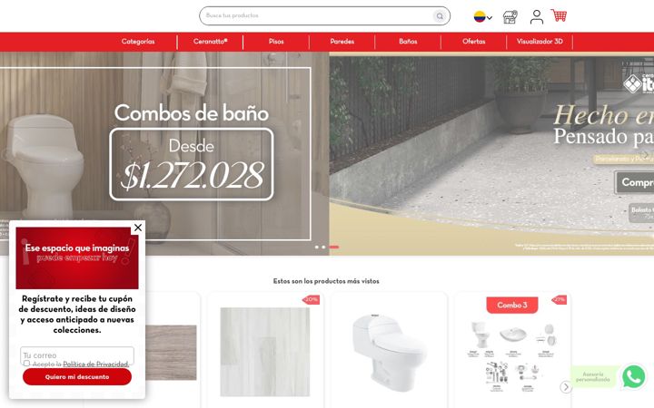 Screenshot of ceramicaitalia.com