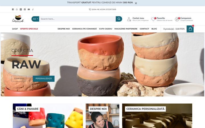 Captura de pantalla de ceramical.ro