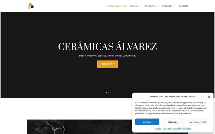 Capture d'écran de ceramicasalvarezsevilla.es