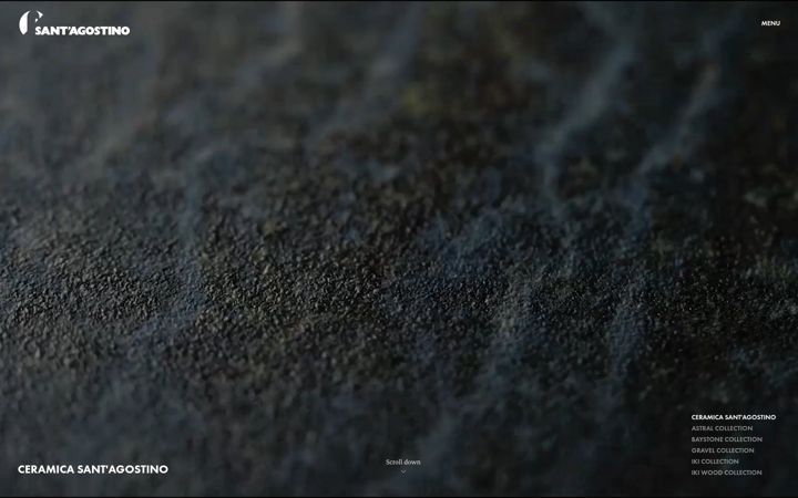 Screenshot stránky ceramicasantagostino.it