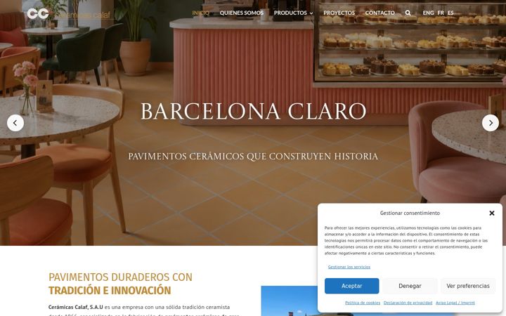 Screenshot of ceramicascalaf.com