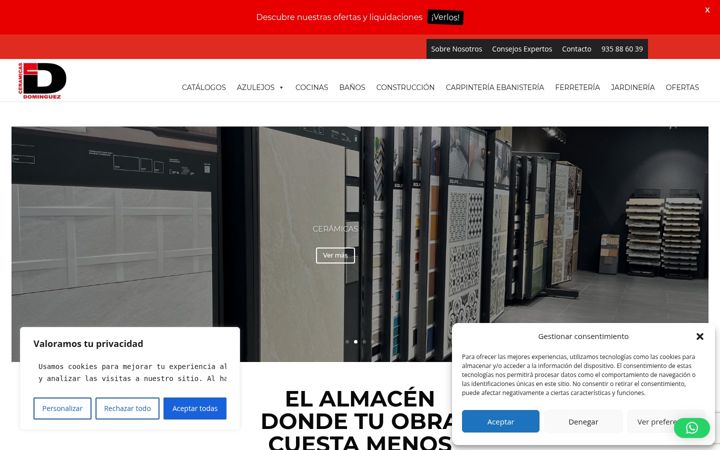 Screenshot of ceramicasdominguez.com