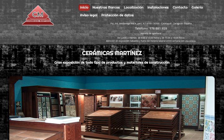 Screenshot of ceramicasmartinez.com
