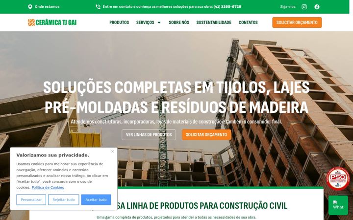 Zrzut ekranu ceramicatjgai.com.br