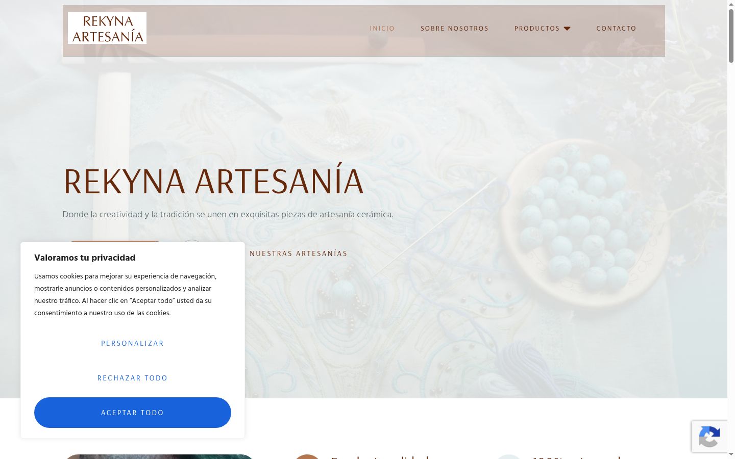 Screenshot του banner συγκατάθεσης που εμφανίστηκε πριν από οποιαδήποτε αλληλεπίδραση