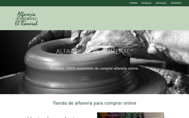Screenshot of ceramicaybarro.com