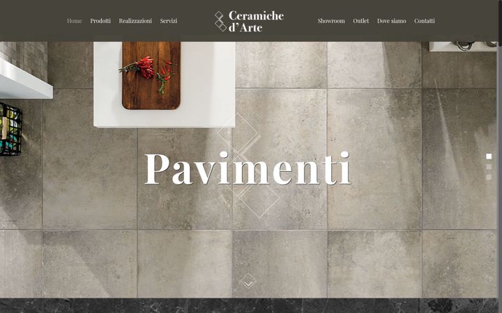 Screenshot van ceramichevitali.it
