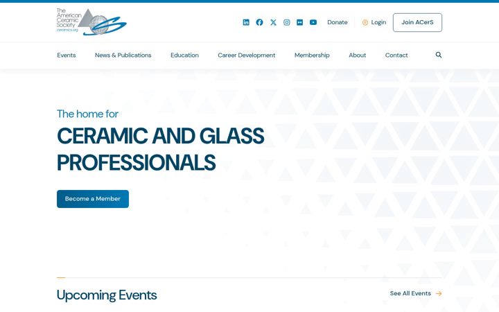Screenshot of ceramics.org