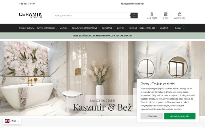 Zrzut ekranu ceramikstudio.pl