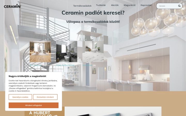 Screenshot του ceraminpadlo.hu