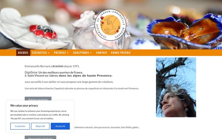 Screenshot ta' ceramiquedujabron.fr