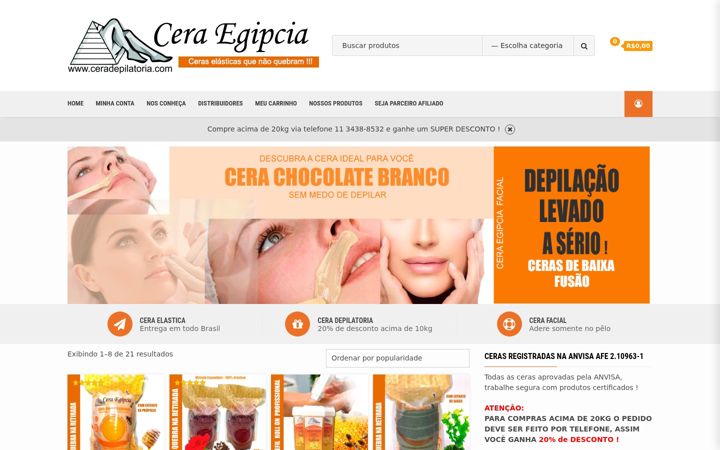 Captura de ecrã de ceranegra.com.br