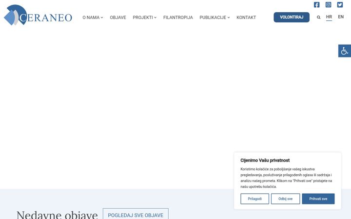 Screenshot van ceraneo.hr