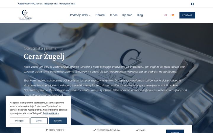 Screenshot von cerar-zugelj.si
