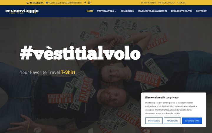 Posnetek zaslona ceraunviaggio.it