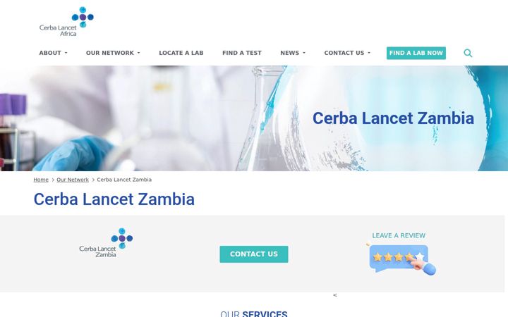 Screenshot of cerbalancetafrica.co.zm