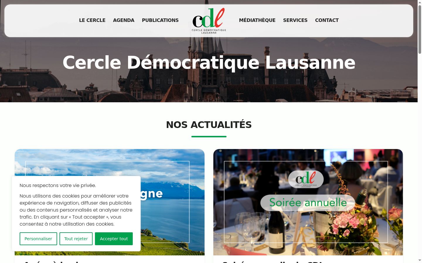 Screenshot tal-banner tal-kunsens muri qabel kwalunkwe interazzjoni