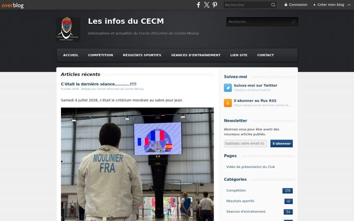 Screenshot ta' cercle-escrime-combs-la-ville.fr