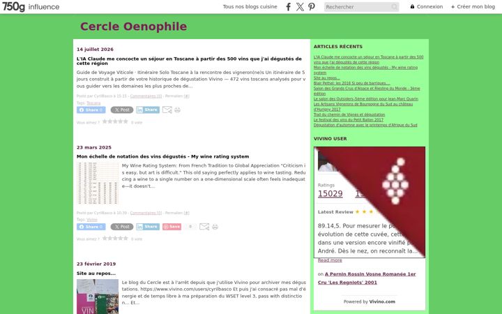 Screenshot ta' cercle-oenophile.fr