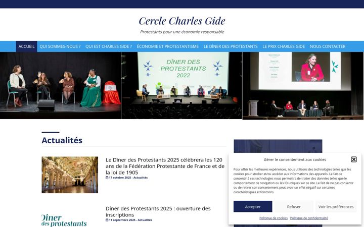 Zrzut ekranu cerclecharlesgide.org