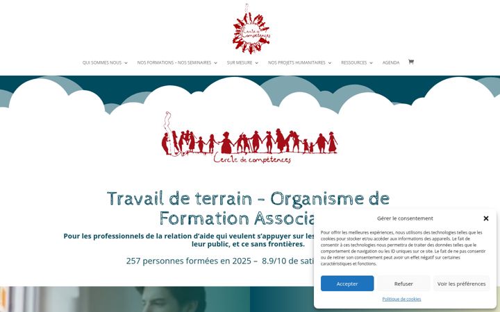 Zrzut ekranu cercledecompetences.org