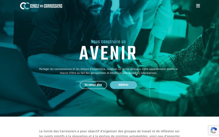 Screenshot ta' cercledescarrossiers.fr