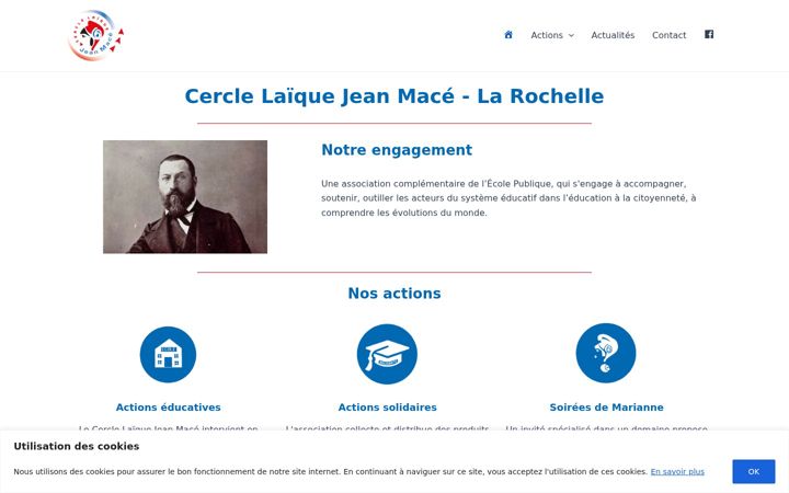 Screenshot ta' cerclelaiquejeanmace.fr