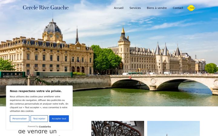Screenshot ta' cerclerivegauche.fr