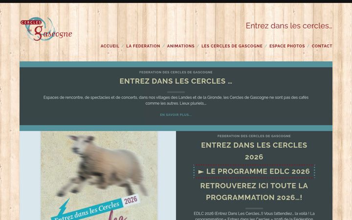 Screenshot ta' cercles-gascogne.fr