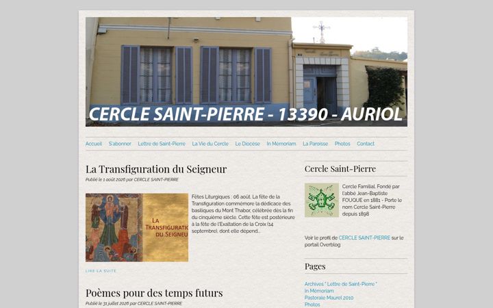Screenshot ta' cerclesaintpierreauriol.fr