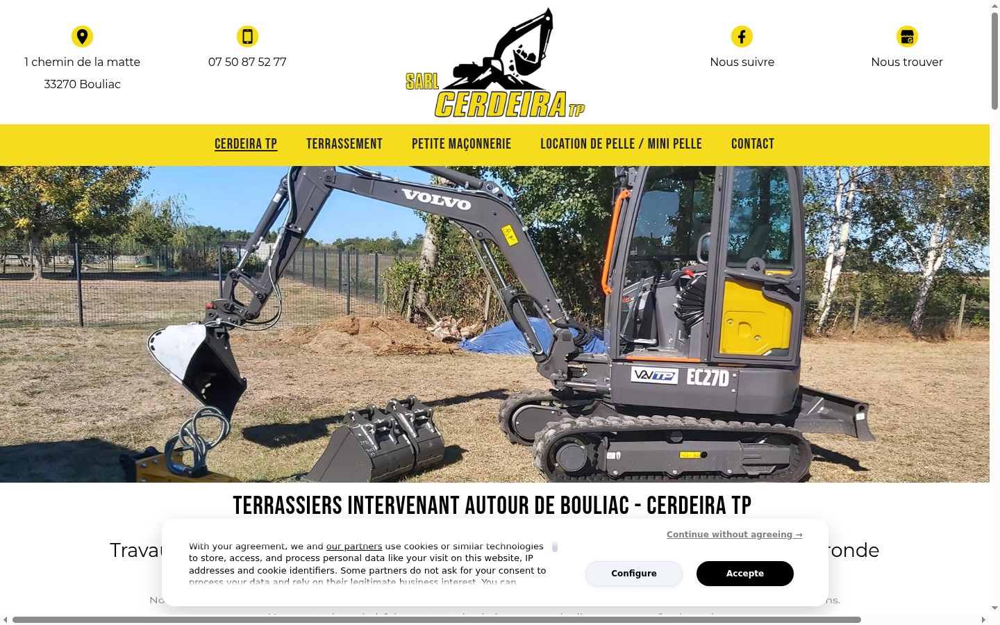 Ekraanipilt nõusolekubännerist, mida näidati enne mis tahes suhtlust