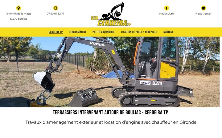 Screenshot ta' cerdeiratp-terrassement.fr