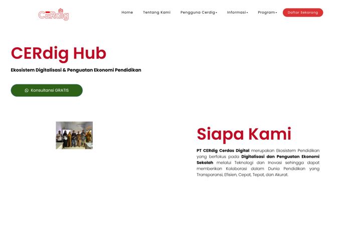 Screenshot of cerdig.com