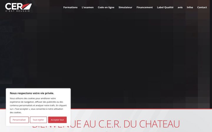 Screenshot ta' cerduchateau.fr