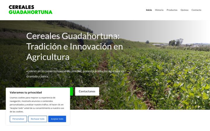 Capture d'écran de cerealesguadahortuna.es