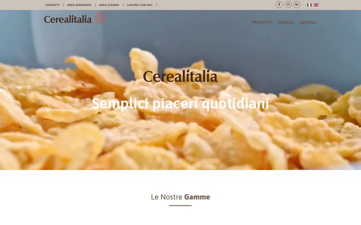 Екранна снимка на cerealitalia.it