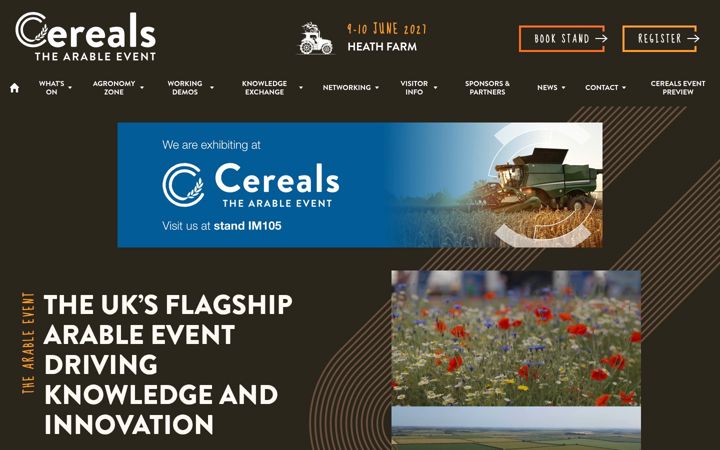 Capture d'écran de cerealsevent.co.uk