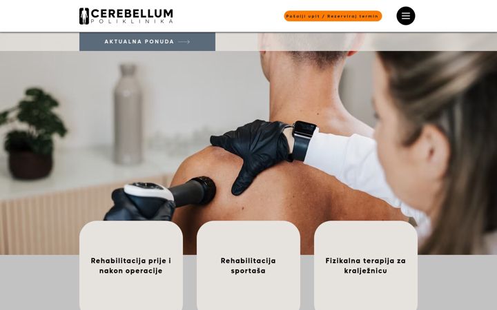 Screenshot of cerebellumpoliklinika.hr