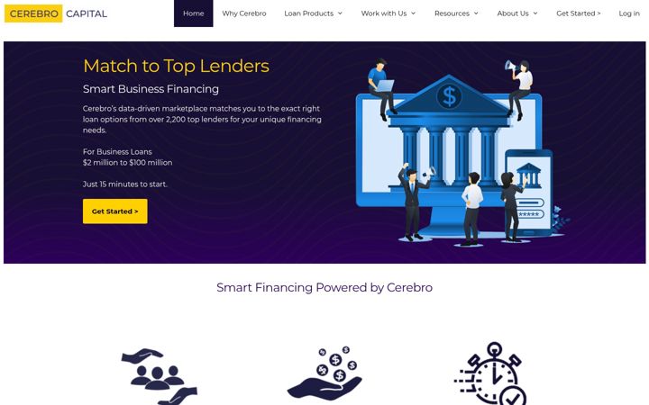 Screenshot of cerebrocapital.com