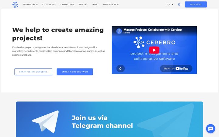 Screenshot of cerebrohq.com
