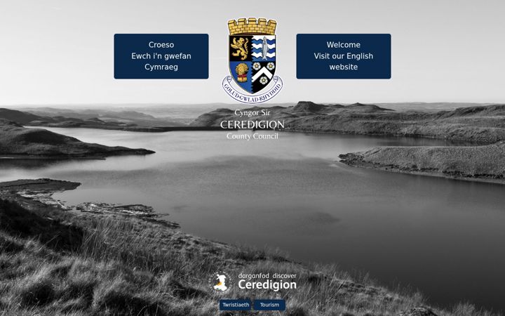 Screenshot of ceredigion.gov.uk