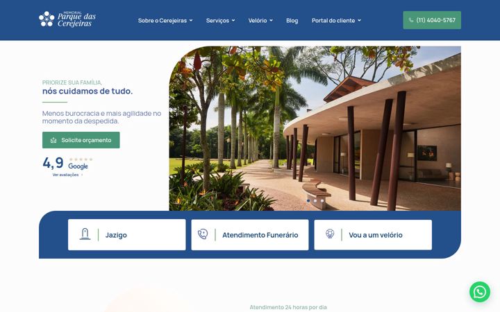 Zrzut ekranu cerejeiras.com.br