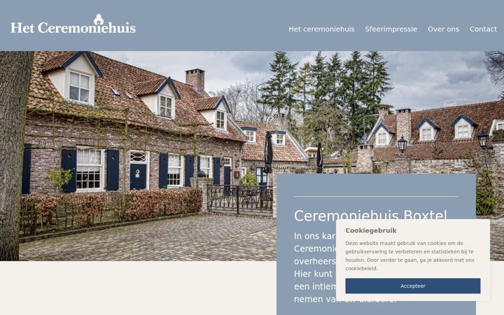 Posnetek zaslona ceremoniehuis.nl