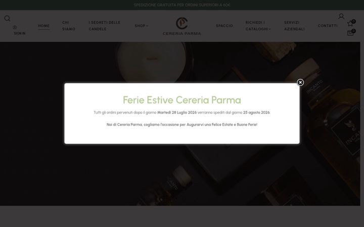 Екранна снимка на cereriaparma.it